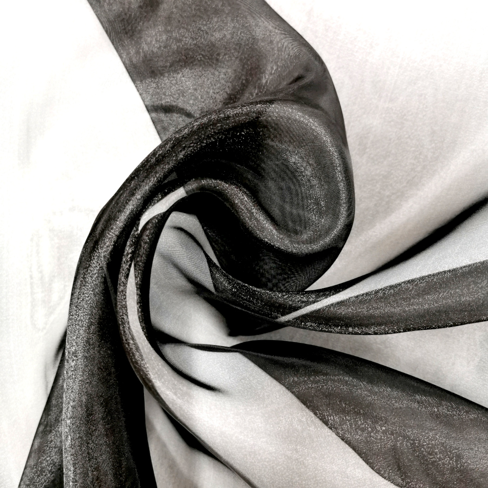 Plain Dyed Organza - Black